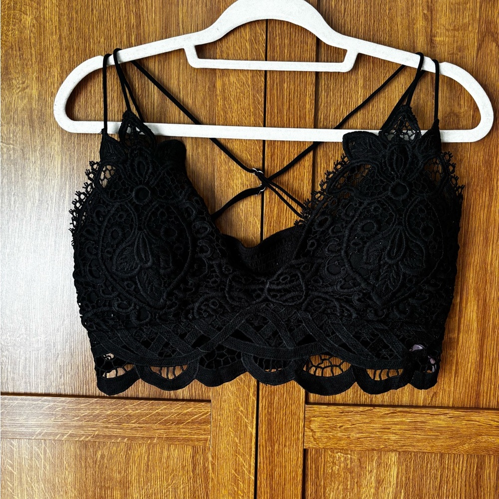 Rue21 Black and Tan Lace Bralettes!